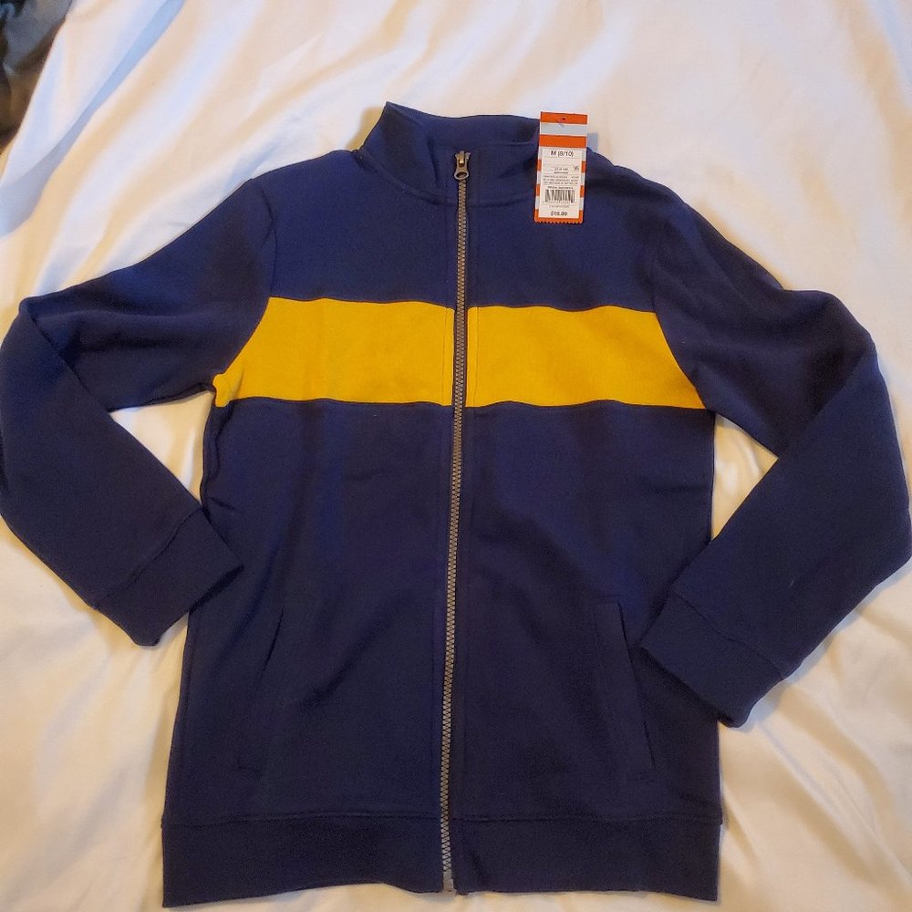 Cat & Jack Zippered Sweater Navy size 8/10